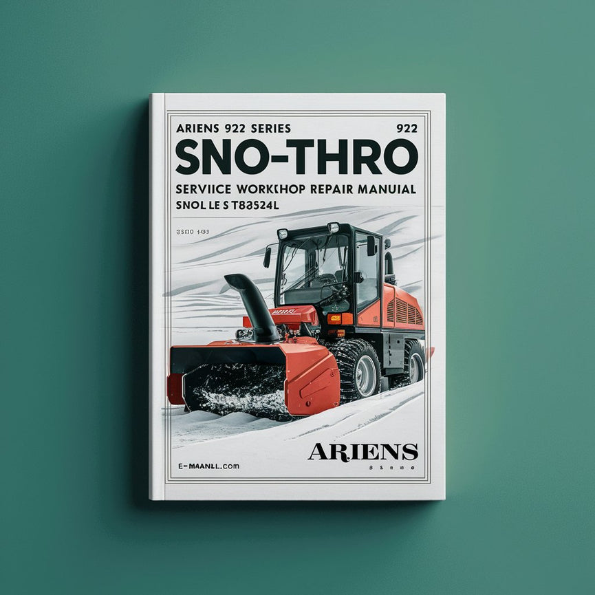 Ariens Serie 932 Quitanieves Sno-Thro Servicio Taller Manual de reparación Soplador quitanieves Modelo ST8524LE ST8524L Descargar PDF