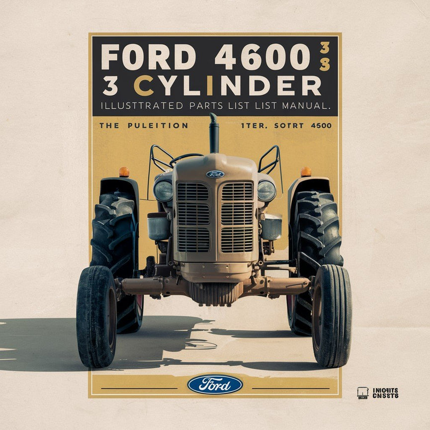 Ford 4600 3 CYLINDER AG Tractor ILLUSTRATED Parts List Manual PDF Download