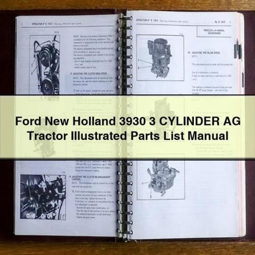 Ford New Holland 3930 3 CILINDRO AG Tractor Lista de piezas ilustrada Manual Descargar PDF