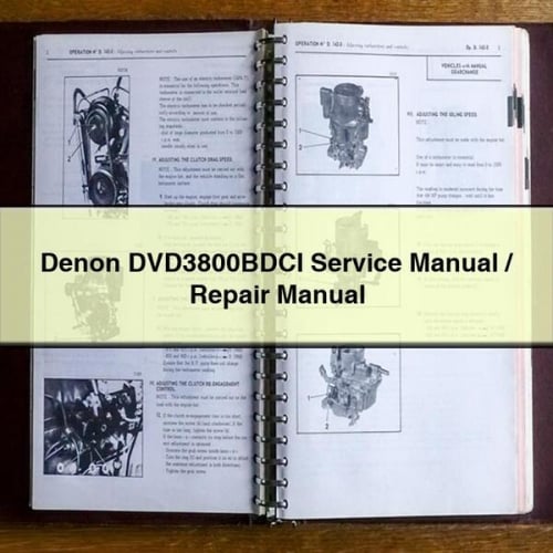 Denon DVD3800BDCI Service Manual / Repair Manual PDF Download