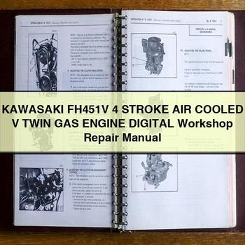 KAWASAKI FH451V 4 STROKE AIR COOLED V TWIN GAS Engine Digital Workshop Repair Manual