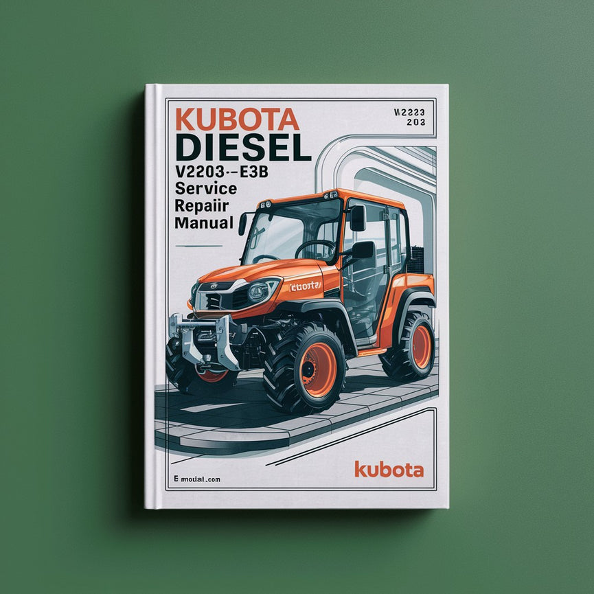 Manuel de réparation du service du moteur diesel Kubota V2203-M-E3B Télécharger le PDF