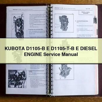 Manual de reparación del servicio del motor diésel KUBOTA D1105-B E D1105-TB E Descargar PDF