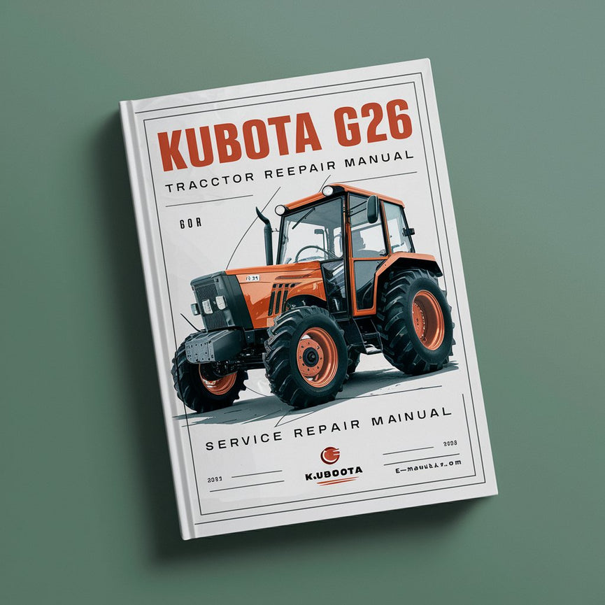 KUBOTA G23 G26 Tractor Service Repair Manual