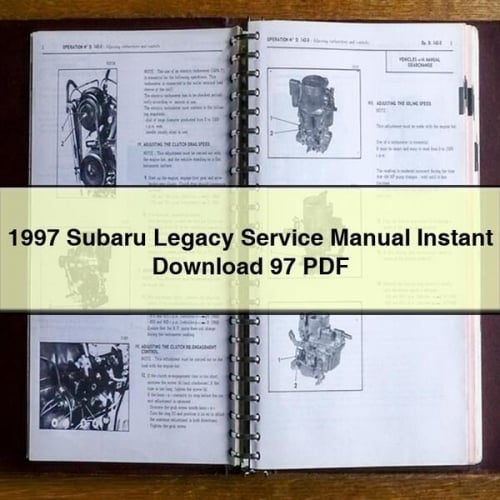 1997 Subaru Legacy Manual de servicio Descargar 97 PDF