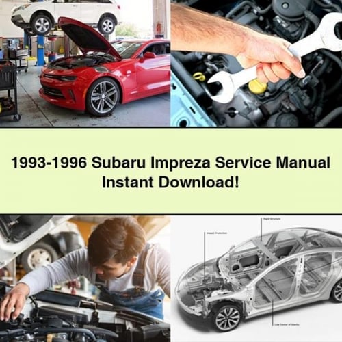 1993-1996 Subaru Impreza Service Manual Instant Download PDF