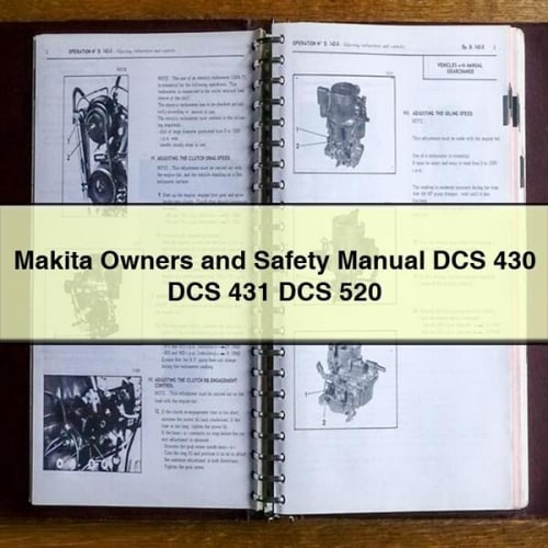 Makita DCS 430, 431, 520 Owners & Safety Manual (PDF)