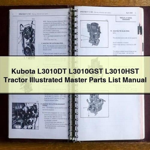 Manual de lista maestra ilustrada de piezas del tractor Kubota L3010DT L3010GST L3010HST Descargar PDF