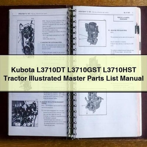 Kubota L3710DT L3710GST L3710HST Manual de lista maestra ilustrada de piezas del tractor Descargar PDF