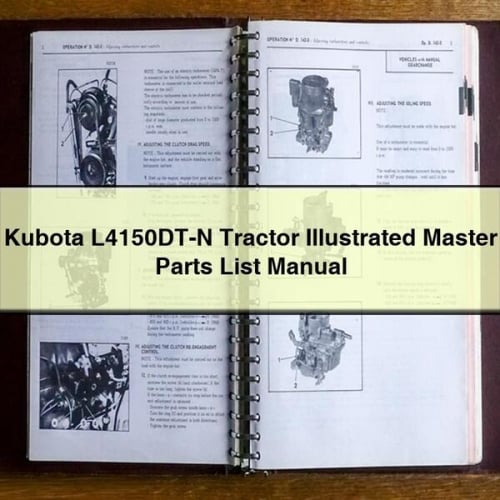 Kubota L4150DT-N Manuel illustré de la liste des pièces maîtresses du tracteur PDF Télécharger