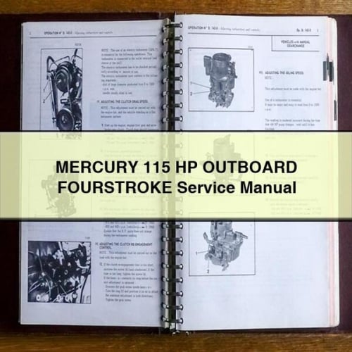 MERCURY 115 HP OUTBOARD FOURSTROKE Service Manual PDF Download