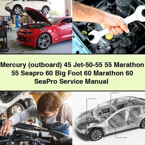 Mercury (outboard) 45 Jet-50-55 55 Marathon 55 Seapro 60 Big Foot 60 Marathon 60 SeaPro Service Manual PDF Download