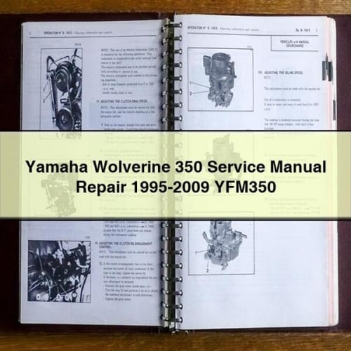 Yamaha Wolverine 350 Service Manual Repair 1995-2009 YFM350 PDF Download