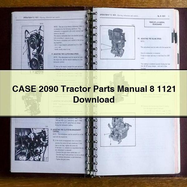 CASE 2090 Tractor Parts Manual 8 1121