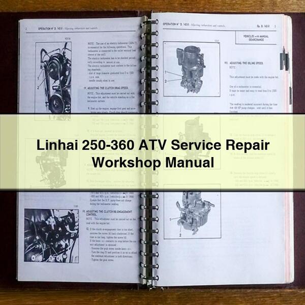 Manual de taller de reparación de servicio de ATV Linhai 250-360 Descargar PDF