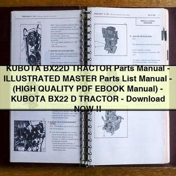 Kubota BX22D Tractor Parts -illustrated Master -( )-kubota BX22 D Catalog