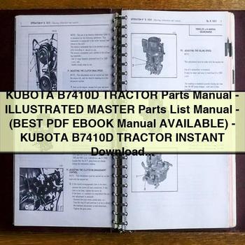 KUBOTA B7410D Tractor Parts Manual-Illustrated Master Parts List Manual-(Best EBook Manual AVAILABLE)-KUBOTA B7410D Tractor