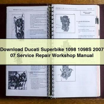 Ducati Superbike 1098 1098S 2007 07 Service Repair Workshop Manual