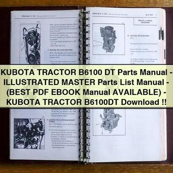 KUBOTA Tractor B6100 DT Parts Manual-Illustrated Master Parts List Manual-(Best EBook Manual AVAILABLE)-KUBOTA Tractor B6100DT