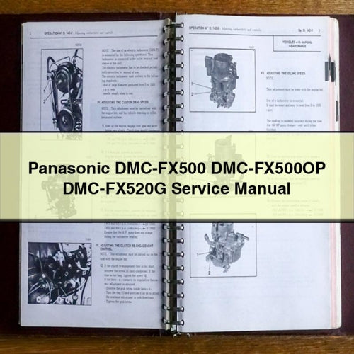 Panasonic DMC-FX500 DMC-FX500OP DMC-FX520G Service Manual PDF Download