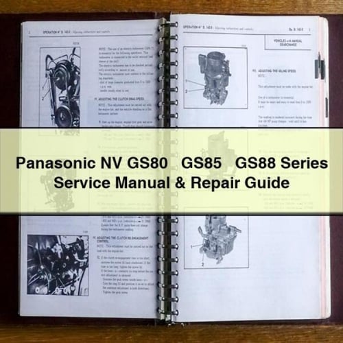 Panasonic NV GS80 + GS85 + GS88 Series Service Manual & Repair Guide PDF Download