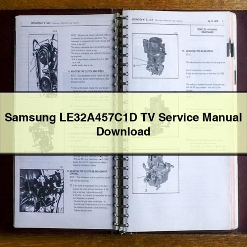 Samsung LE32A457C1D TV Service Manual Download PDF