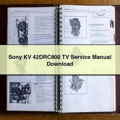 Sony KV 42DRC800 TV Service Manual Download PDF