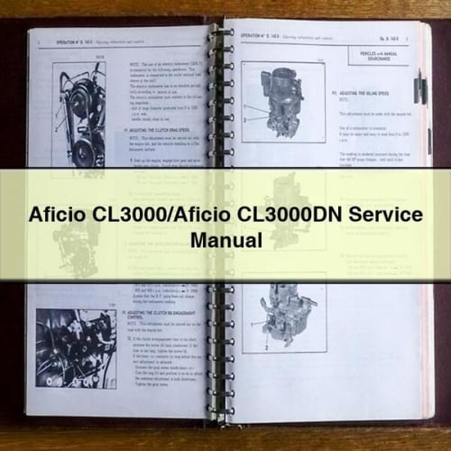 Aficio CL3000/Aficio CL3000DN Service Manual PDF Download