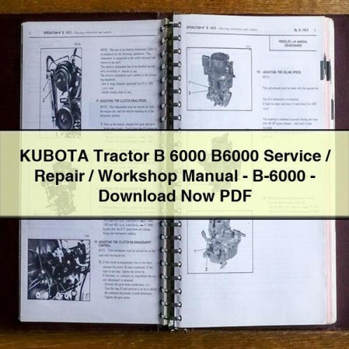 Kubota B6000 Service and Repair Manual (PDF Download)