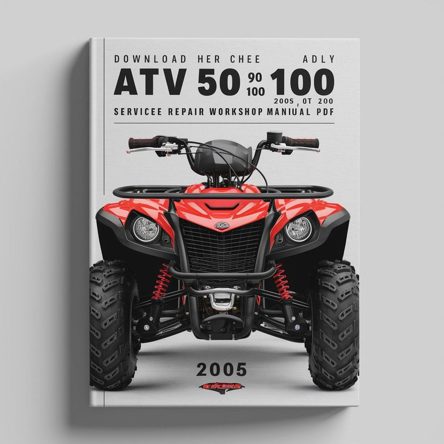 Download Her Chee Adly ATV 50 90 100 V 2T 2005 05 Service Repair Workshop Manual PDF