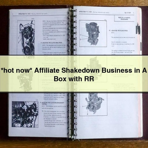 *hot now* Affiliate Shakedown Business in A Box with RR