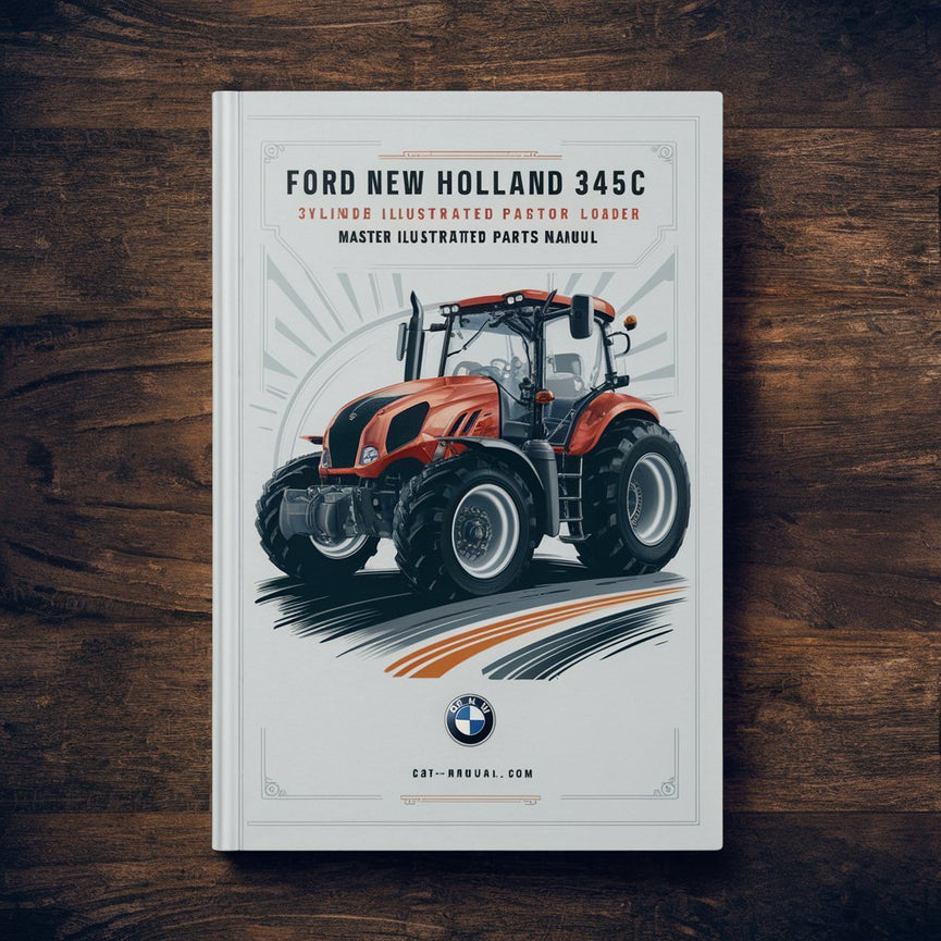 Ford New Holland 345C 3 CYLINDRES Tracteur Chargeur Maître Illustré Liste des Pièces Manuel Livre