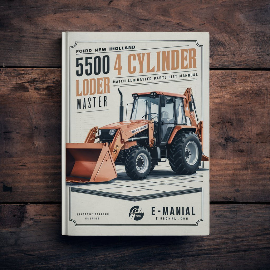 Ford New Holland 5500 4 CYLINDER Tractor Loader Backhoe Master Illustrated Parts List Manual Book PDF Télécharger