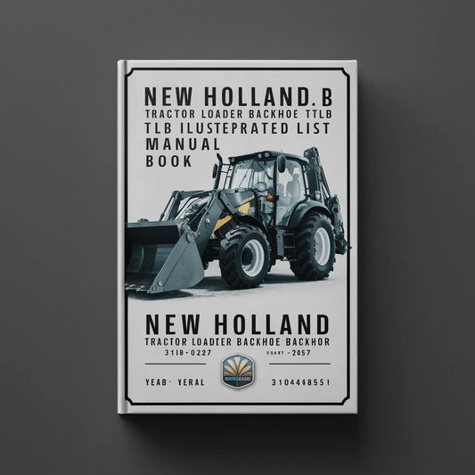 NEW Holland LB75.B Tractor Loader BACKHOE TLB MASTER ILLUSTRATED Parts List Manual Book SERIAL 31030227 to 31044851 PDF Download