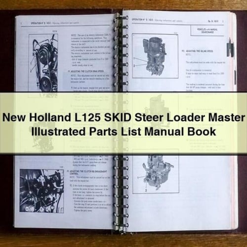 NEW Holland L125 SKID STEER Loader MASTER ILLUSTRATED Parts List Manual BOOK