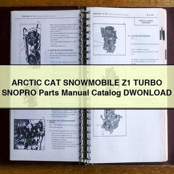 ARCTIC CAT Snowmobile Z1 Turbo SNOPRO Parts Manual Catalog DWONLOAD