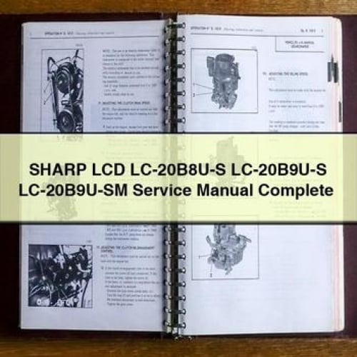 SHARP LCD LC-20B8U-S LC-20B9U-S LC-20B9U-SM Service Manual Complete PDF Download