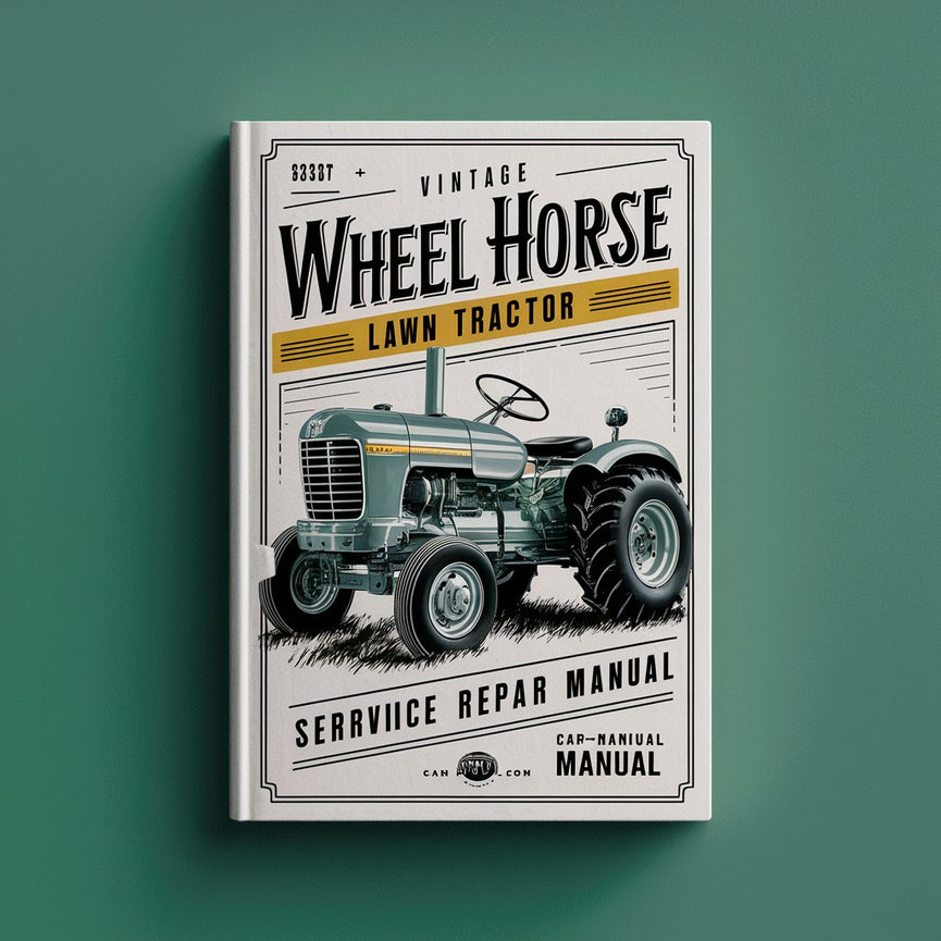 Vintage Wheel Horse Lawn Tractor Service Repair Manual Télécharger le PDF