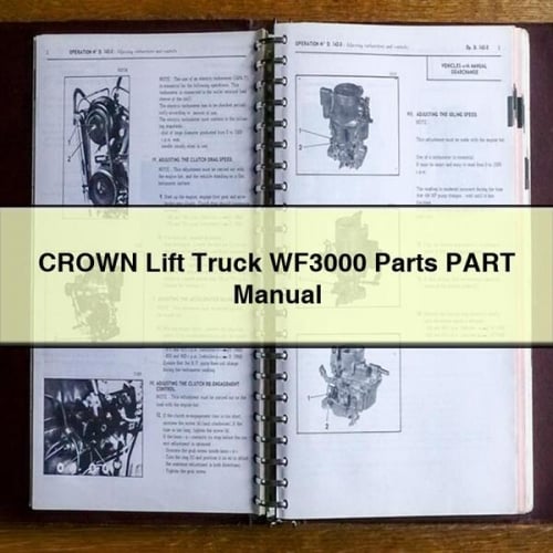 CROWN Lift Truck WF3000 Parts PART Manual PDF Download