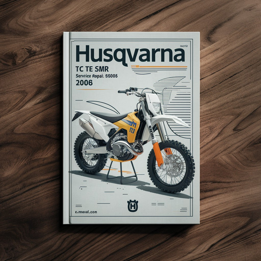 HUSQVARNA TC TE SMR 250 400 450 510 PDF Manuel d'atelier de réparation de service 2006 Télécharger