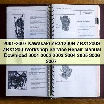 2001-2007 Kawasaki ZRX1200R ZRX1200S ZRX1200 Workshop Service Repair Manual  2001 2002 2003 2004 2005 2006 2007