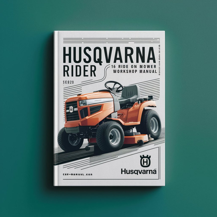 Manuel d'atelier de tondeuse autoportée HUSQVARNA RIDER 16 PDF Télécharger