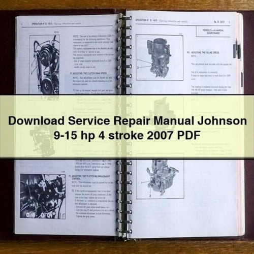 Download Service Repair Manual Johnson 9-15 hp 4 stroke 2007 PDF