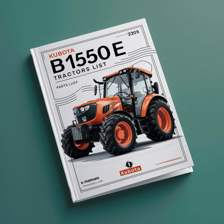 Lista de piezas de tractores Kubota B1550E