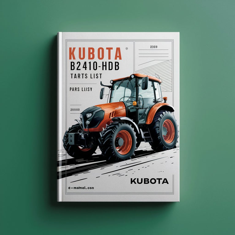 Kubota B2410HSDB Tractor Parts List