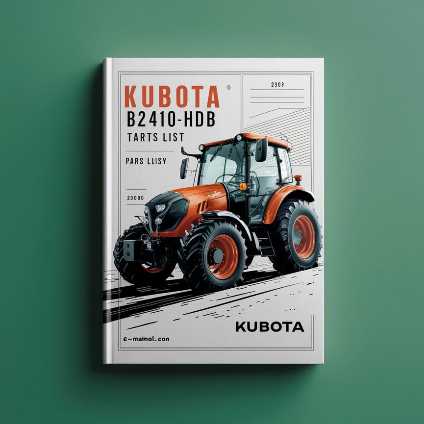 Kubota B2410HSDB Tractor Parts List