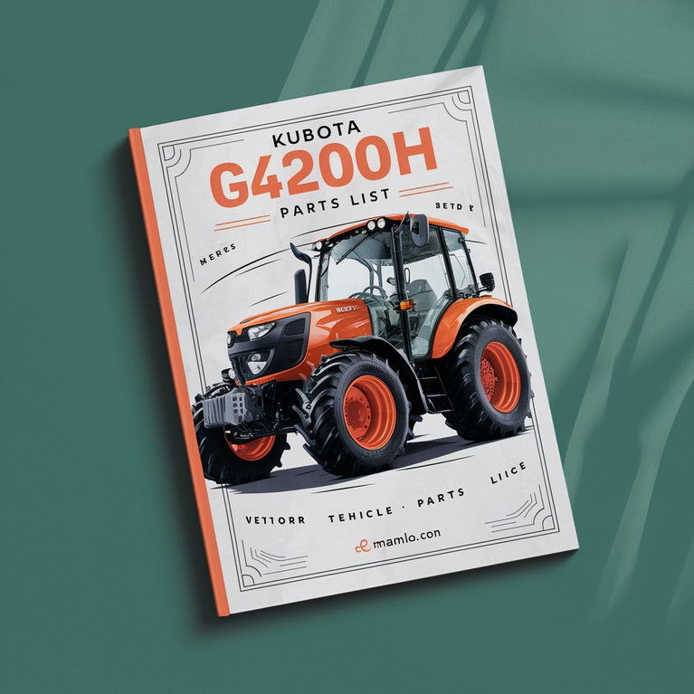 Kubota G4200H Tractor Parts List