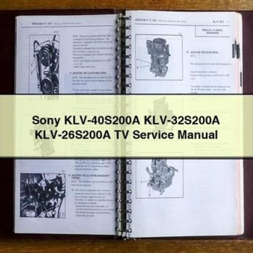 Sony KLV-40S200A KLV-32S200A KLV-26S200A TV Service Manual PDF Download