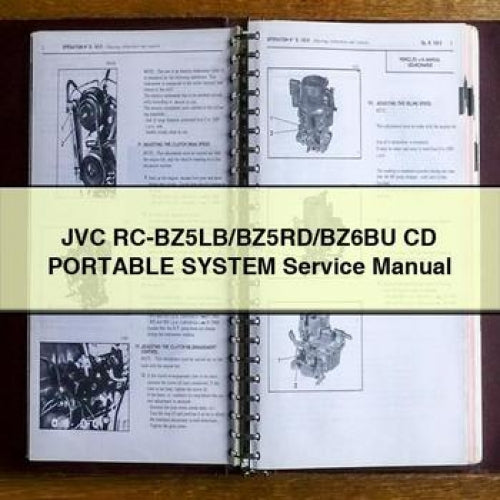 JVC RC-BZ5LB/BZ5RD/BZ6BU CD PORTABLE System Service Manual PDF Download