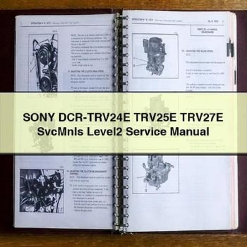 SONY DCR-TRV24E TRV25E TRV27E SvcMnls Level2 Service Manual PDF Download